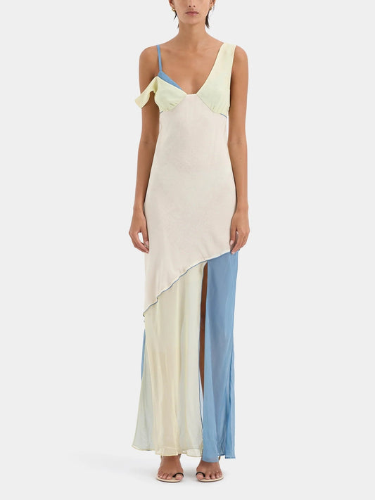 Thames Splice Midi Dress