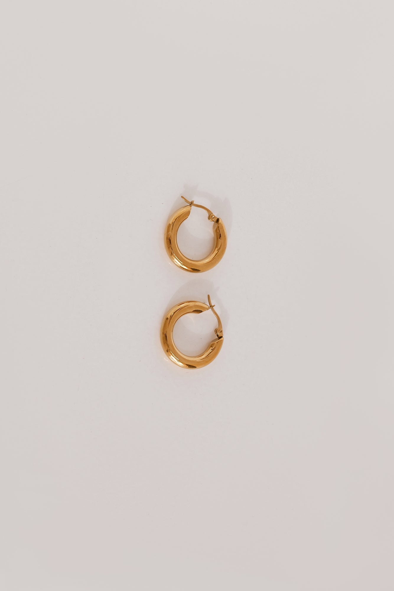 18k Gold Plated Power To Her Hoop Earrings Gold