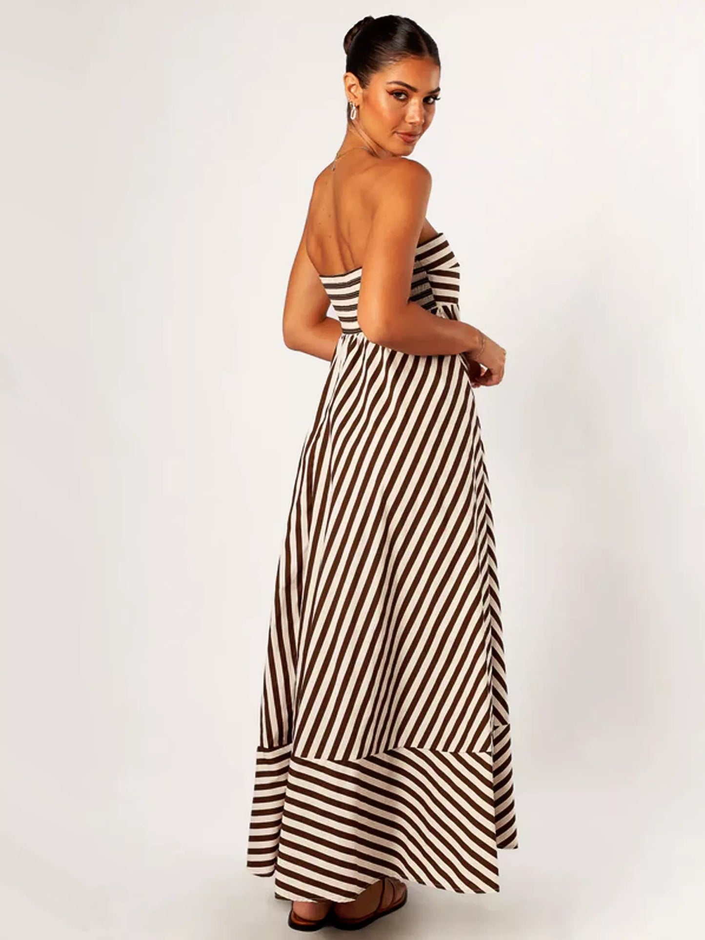 Nocturnal Charm Ruched Maxi Dress