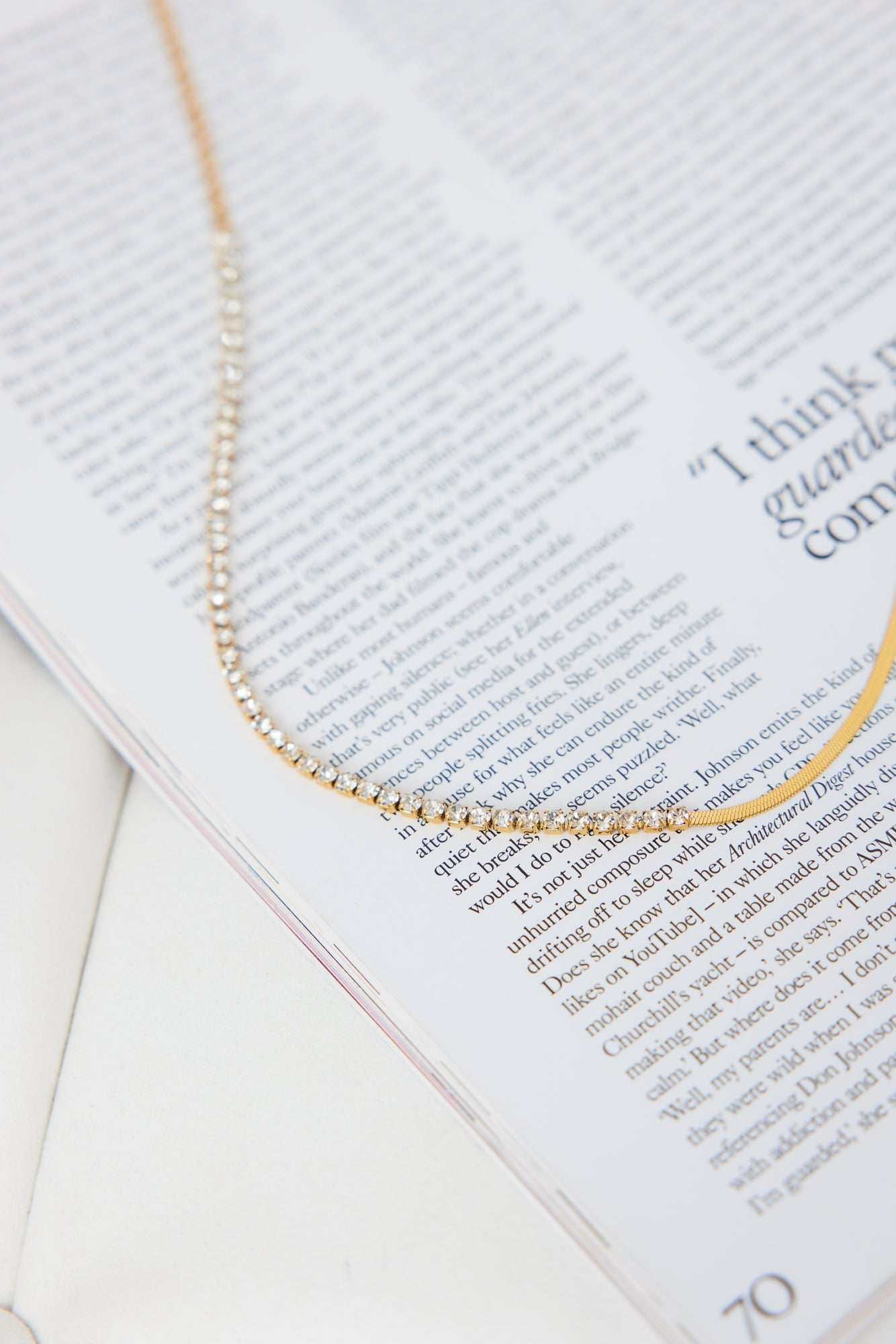 18k Gold Sundown Gleaming Necklace Gold