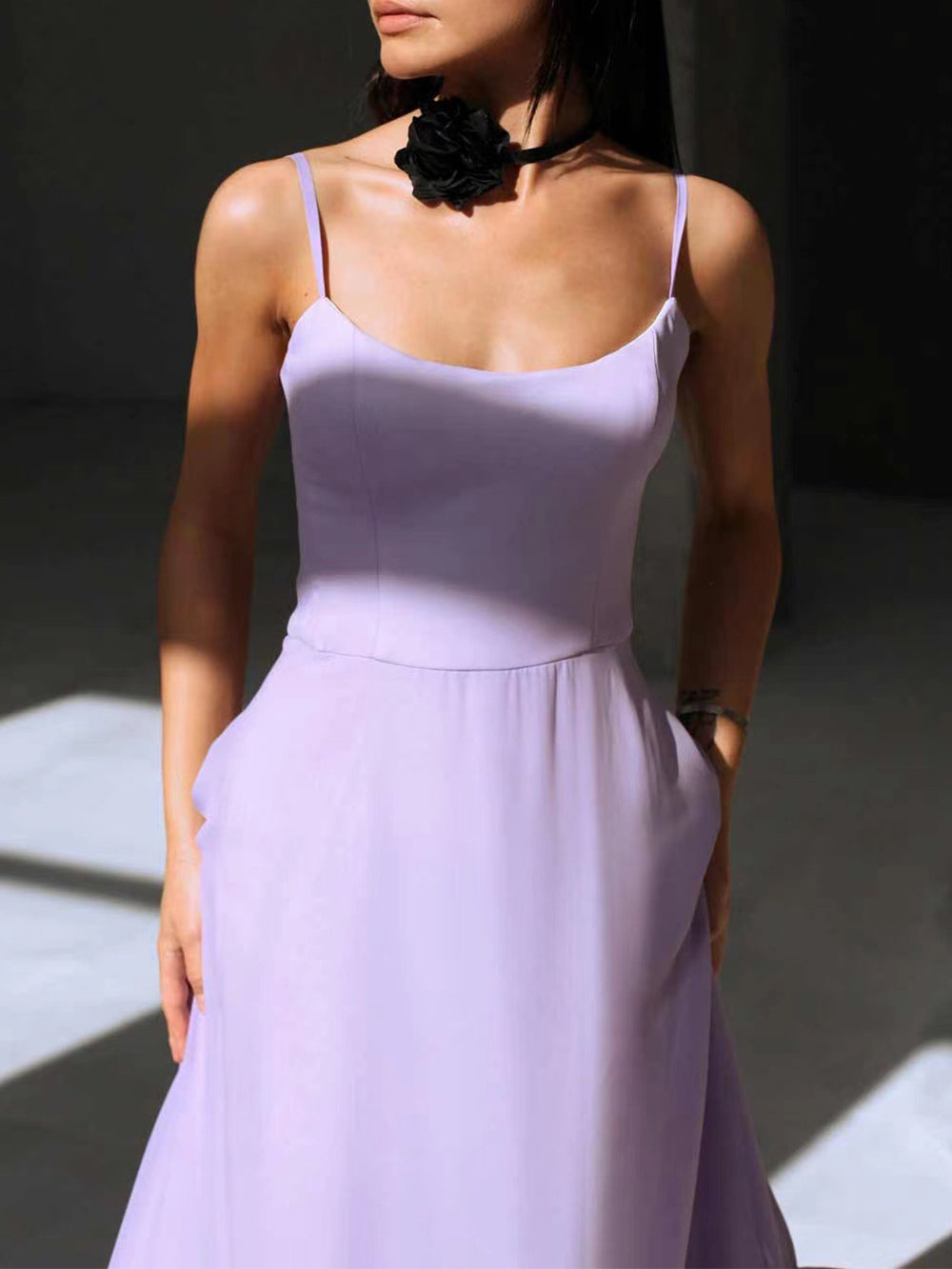 Flounce Bustier Maxi Dress