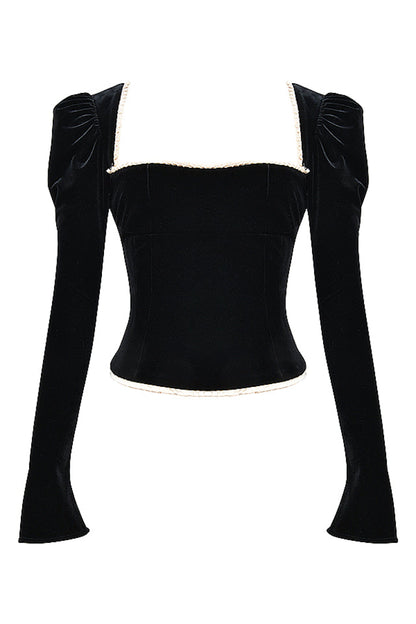 Black Velvet Corset