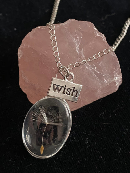 Resin Pressed Flower Necklaces - Ovar Crystal Dandelion