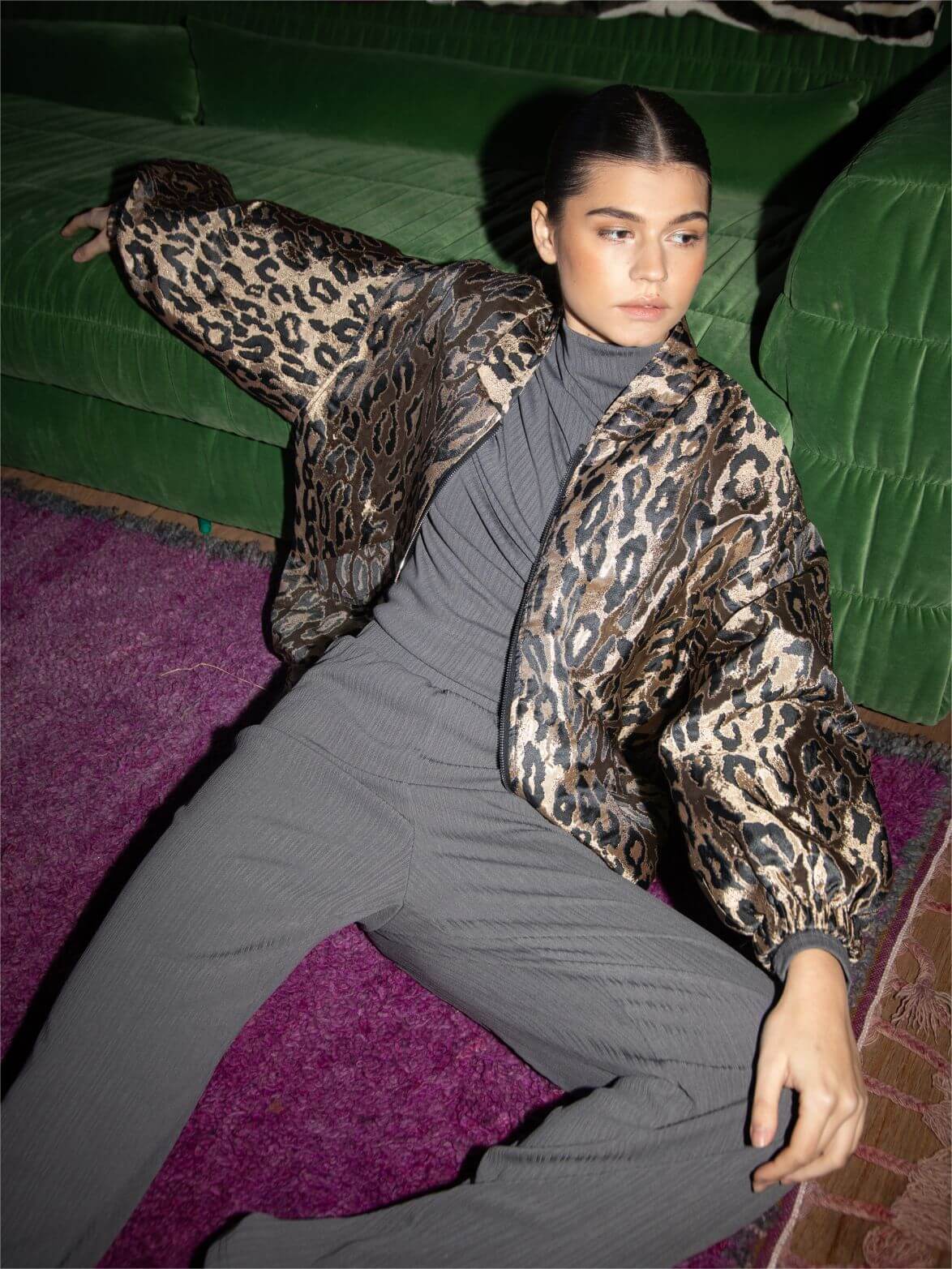 LEOPARD FENNA BOMBER