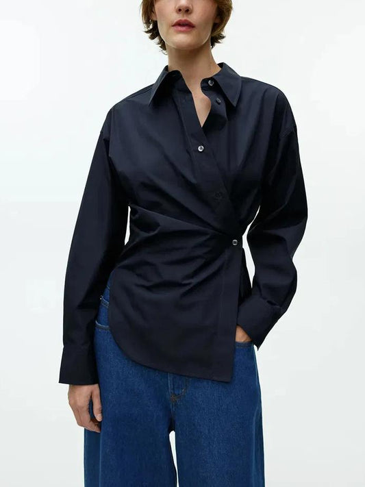 Asymmetric Wrap Shirt