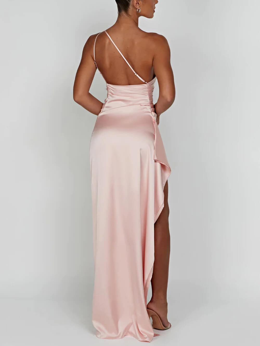 Satin Slit Maxi Dress