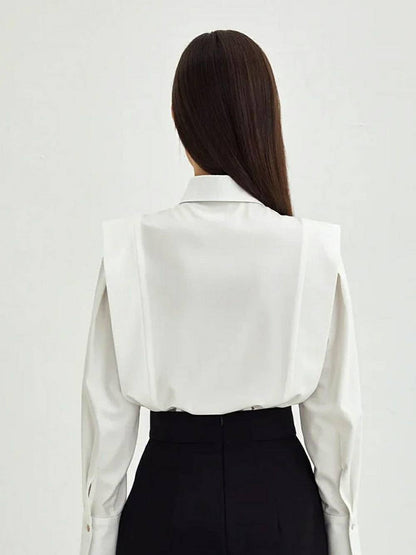 Long Sleeve with Pleated Detailing Top