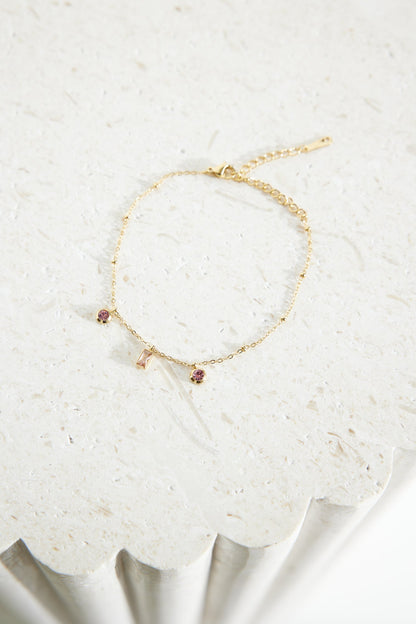 18k Gold Plated Gems For You Bracelet Gold