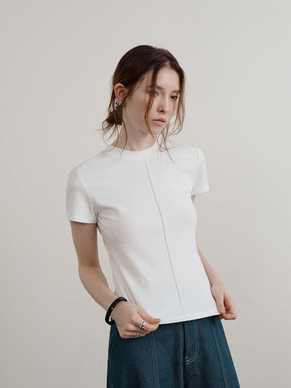 Minimalist Casual Basic Short Sleeve T-Shirt