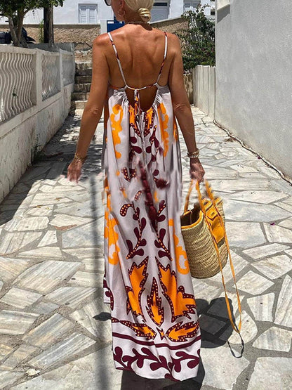 Ethnic Printed Loose Cami Dress